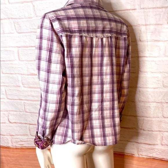 Quizz Vintage wester woman long sleeve shirt size L - Picture 5 of 8